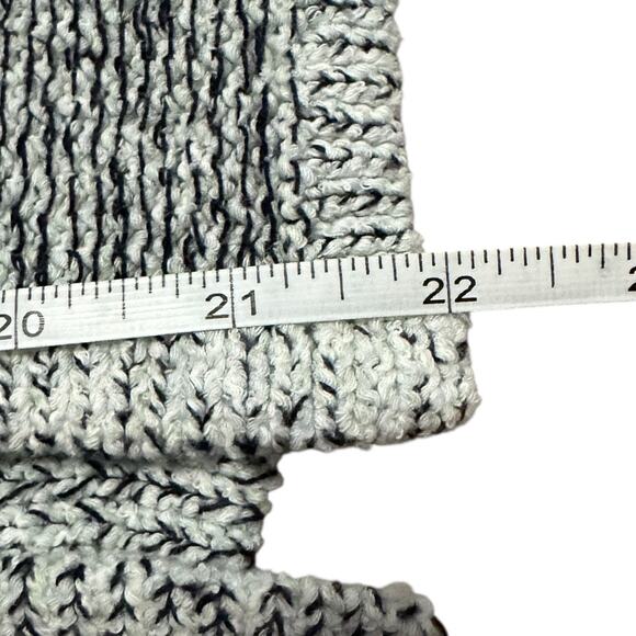 Ann Taylor Factory Tweed Pocket Open Jacket Cardigan Industrial Navy Blue Size M - Picture 8 of 10